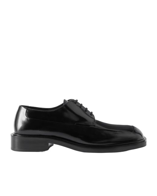 Victoria Beckham Black Square-Toe Brogues
