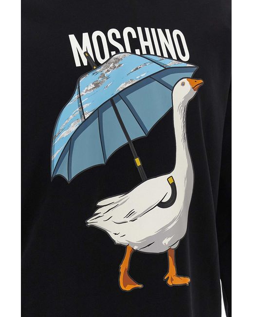 Moschino Blue Goose Hoodie for men