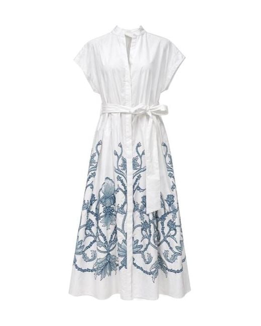 Eleventy Blue Short Sleeve Dress