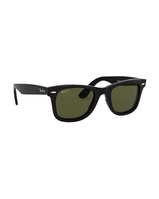 Ray-Ban Green Wayfarer Ease Square Frame Sunglasses for men