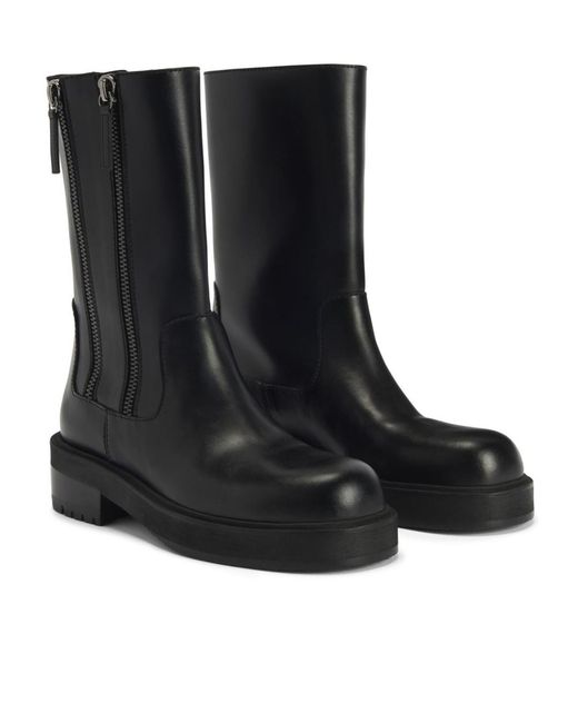 Giuseppe Zanotti Black Foustine Double-Zip Combat Boots