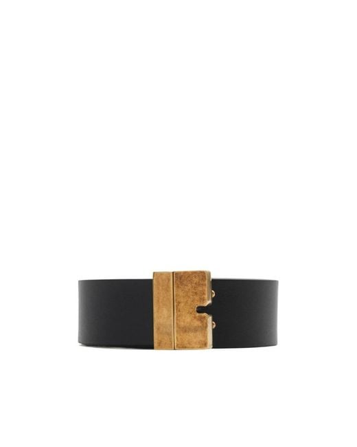 Burberry White Logo Embossed Reversible Belt for men