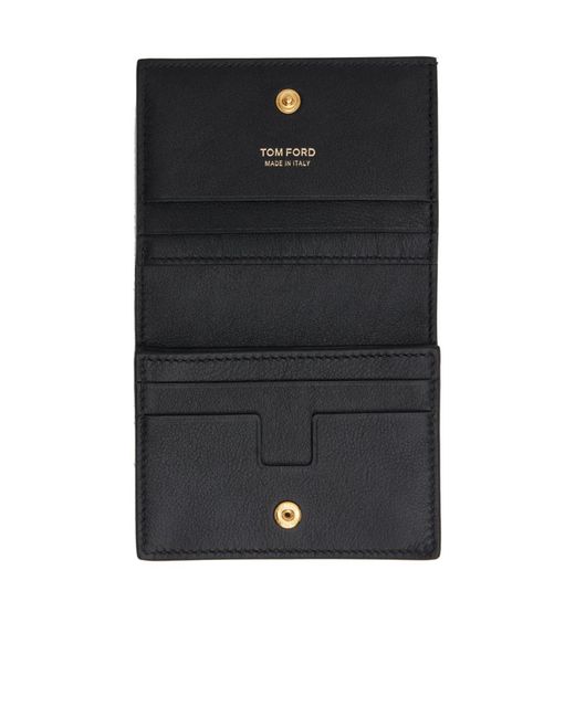 Tom Ford Black Logo Engraved Wallet