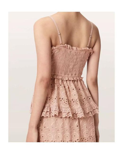 AllSaints Pink Top Camille W046Pe-Plaster