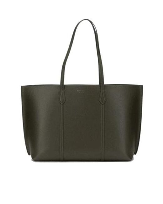 Tory Burch Green Perry Tote Bag