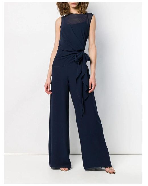 オールインワン・サロペット MAX MARA STUDIO Woman Jumpsuits Blue 2516241013600 067 Women's Filante crepe jumpsuit 2516241013600 Royal