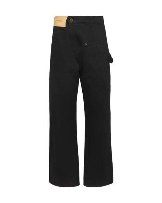 J.W. Anderson Black Jw Anderson Twisted High Waist Jeans