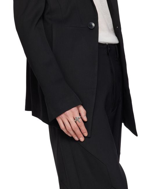 Emanuele Bicocchi White Notre-Dame Cross Ring for men