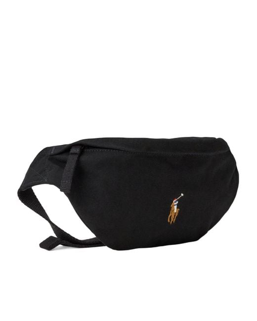 Polo Ralph Lauren Black Canvas Waist Bag