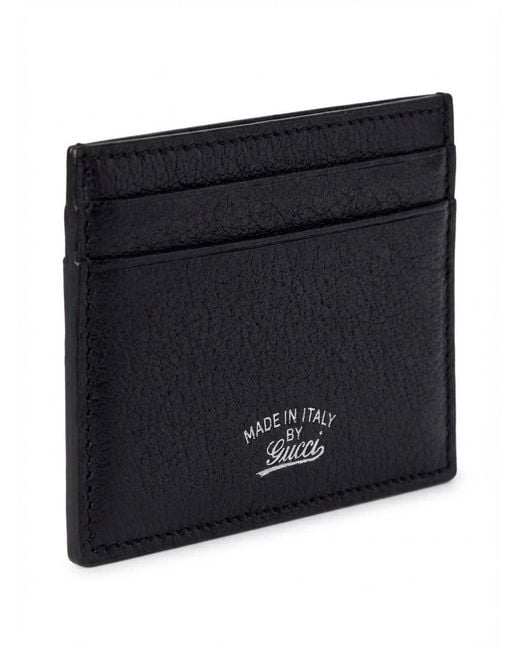 Gucci Black Lira Card Case for men
