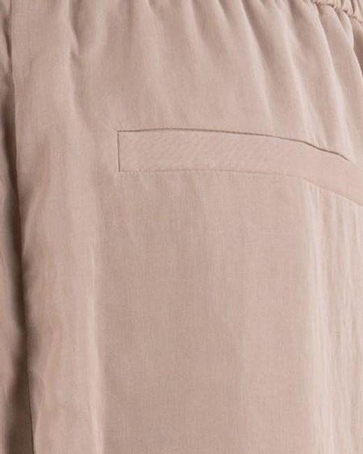 Brunello Cucinelli Natural Sheer Wide-Leg Pants