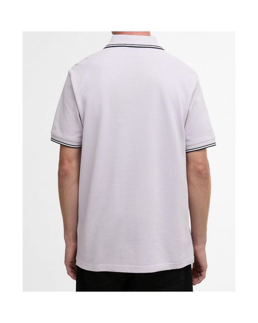 Barbour Purple Evan Logo Polo Shirt for men