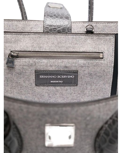 Ermanno Scervino Gray Medium Maggie Tote Bag