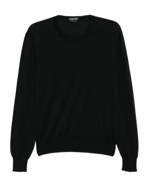 Tom Ford Black Crew Neck T-Shirt for men