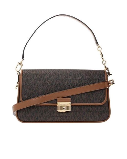 MICHAEL Michael Kors Black Bradshaw Monogram Shoulder Bag