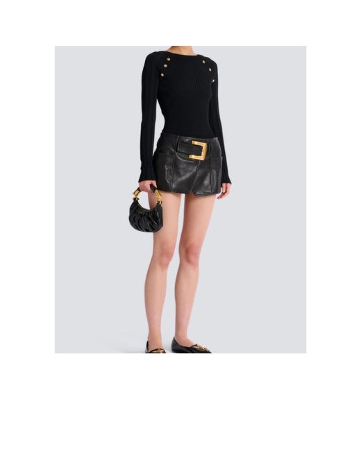 Balmain Black Ebene Mini Bag