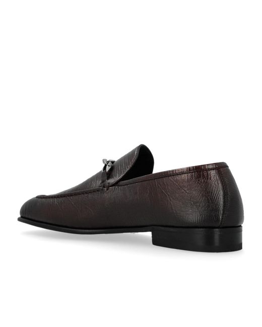 Jimmy Choo Black Marti Marti Reverse Loafers for men