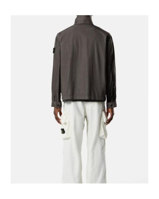 Stone Island Brown Pocket Detailed Hooded Jacket for men