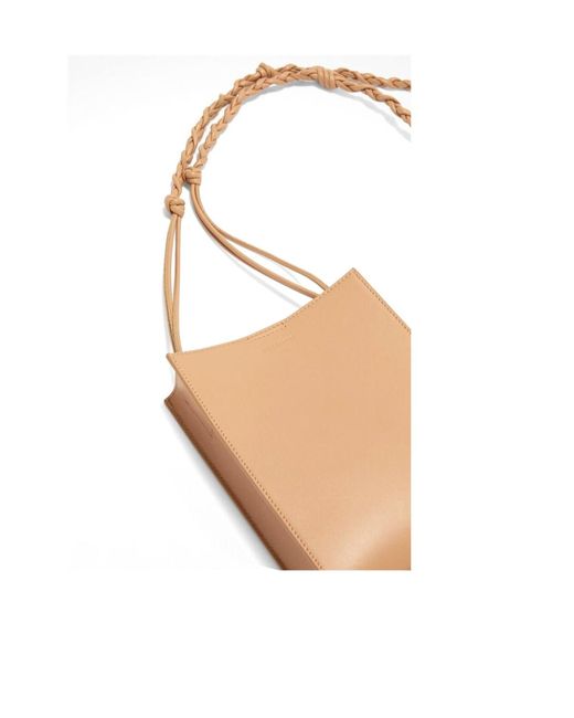 Jil Sander White Small Tangle Cross Body Bag for men