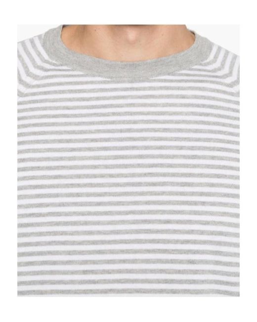 Herno White Striped T-Shirt for men