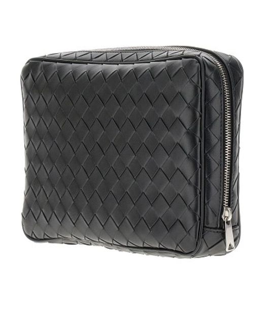 Bottega Veneta Black Intrecciato Large Organizer for men