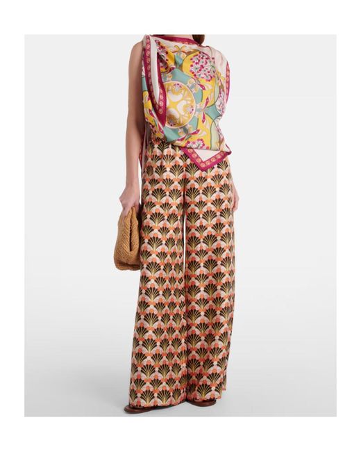 LaDoubleJ White Florette Placée Asymmetric Silk Twill Top