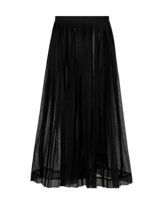 Dior Black Asymmetric Wrap Skirt