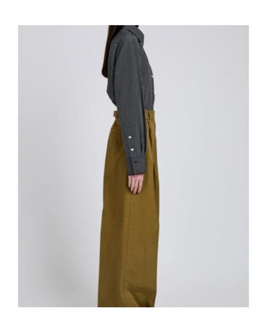 Proenza Schouler Black Lyndsey Striped Poplin Shirt