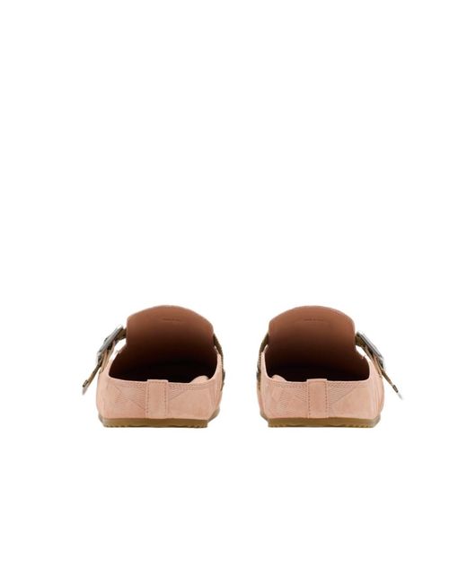 Burberry Pink Urchin Round-Toe Sandals