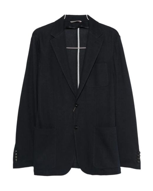 Canali Black Long-Sleeved Jacket for men