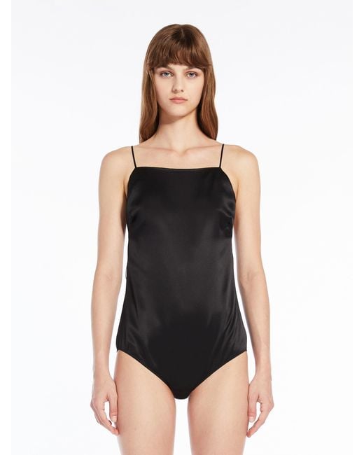 Max Mara Black Thin Shoulder Strap Jumpsuit