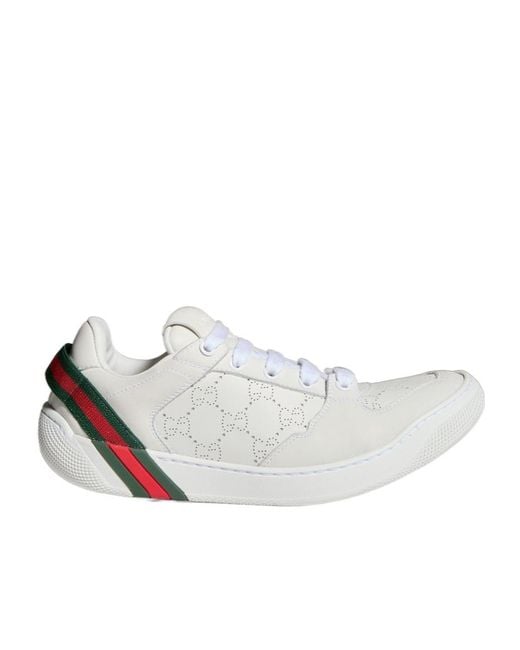 Gucci White Screener Sneaker