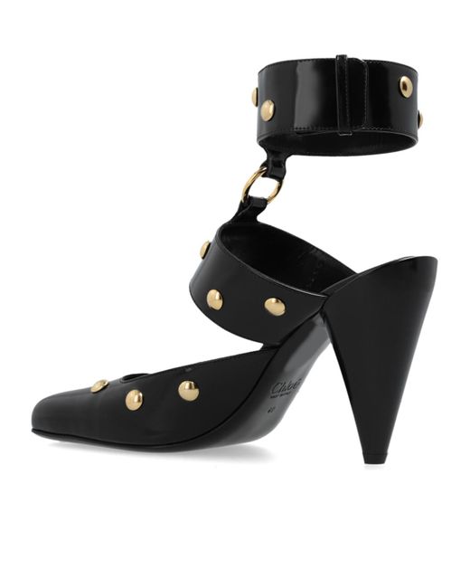 Chloé Black Chloé Jade Ankle Strap Pumps