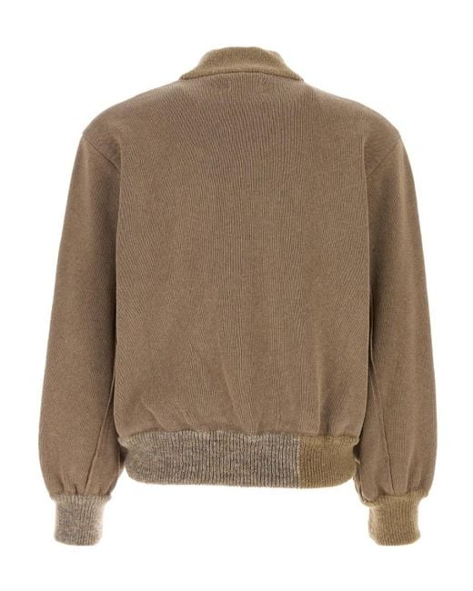 Magliano Brown Knitted Bomber Jacket for men
