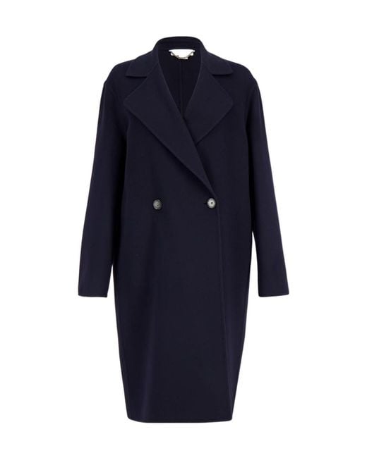 Stella McCartney Blue Double-Breasted Coat