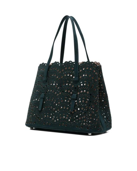 Alaïa Black Alaïa Mina 25 Mini Tote Bag