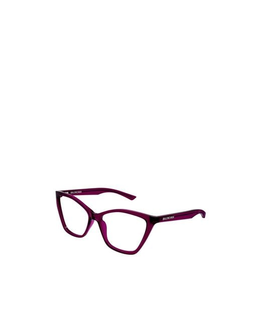 Balenciaga White Eyewear Butterfly Frame Glasses