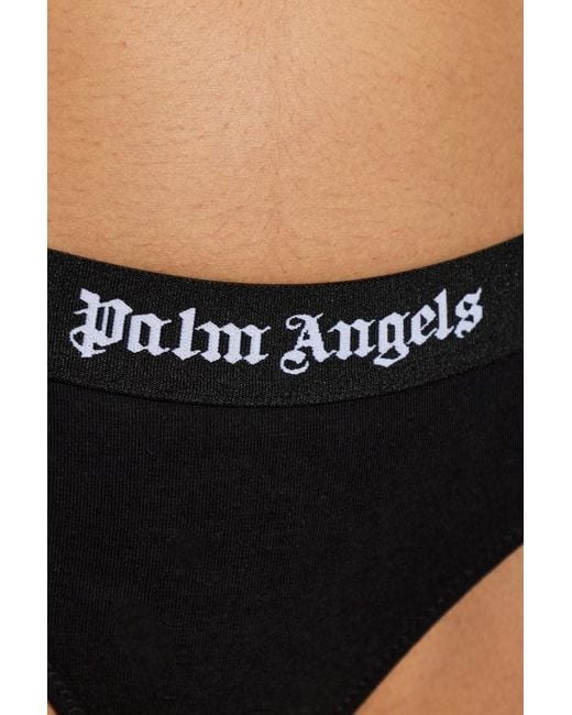 Palm Angels White Solid Color Underwear Set