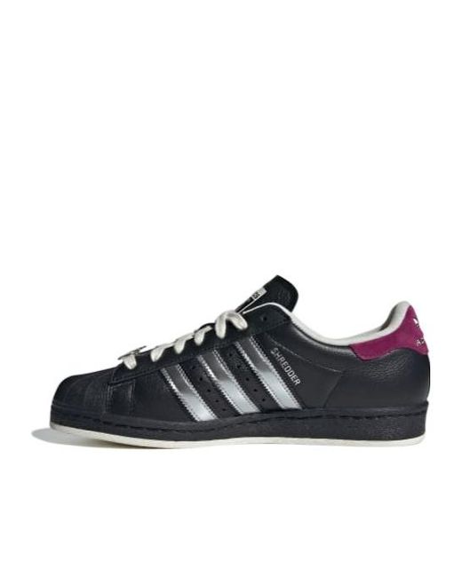 Adidas Black X Teenage Mutant Ninja Turtles Shelltoe Shredder Leather Sneakers for men