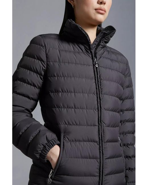 Moncler Gray High Neck Quilted Jacket