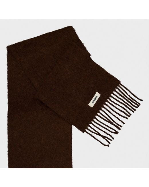 Jacquemus Brown Jacquard Midweight Scarf