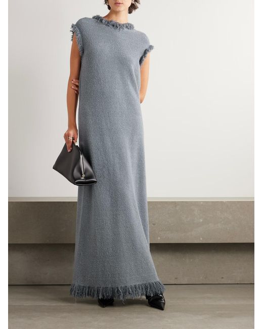 Proenza Schouler Gray Toni Tassel Dress