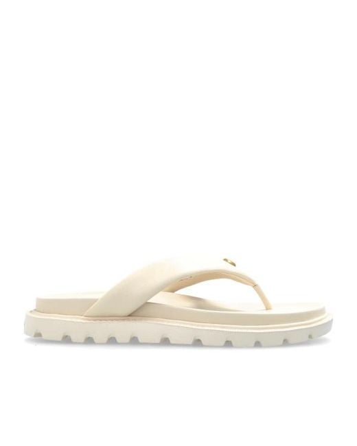 COACH White Brynn Sandals