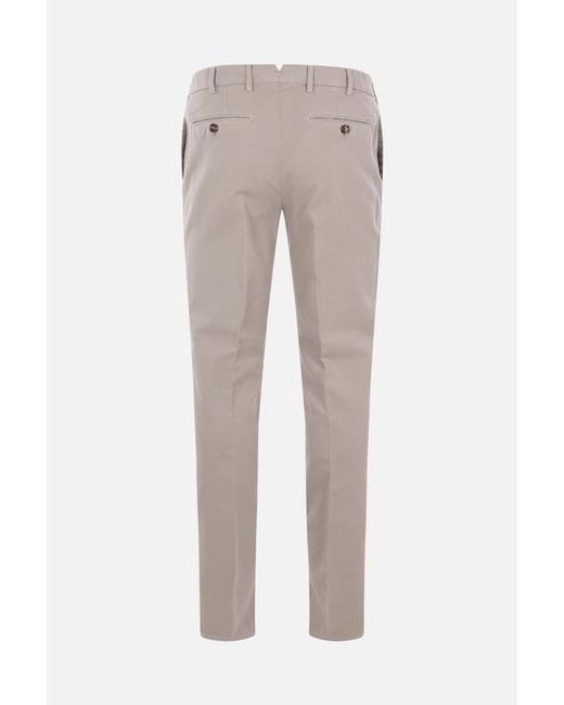 Brunello Cucinelli Gray Straight-Leg Chino Pants for men