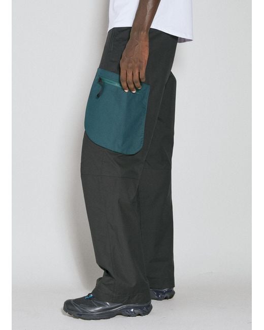 District Vision Gray Contrast Pocket Utility Pants for men