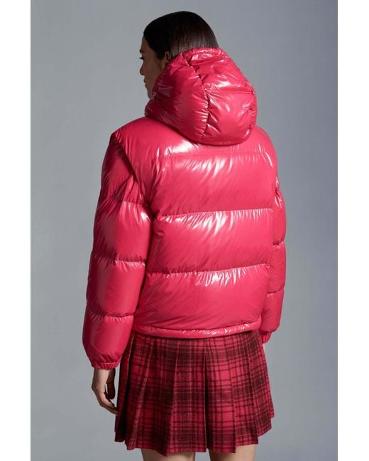 Moncler Pink Karakorum Short Down Jacket