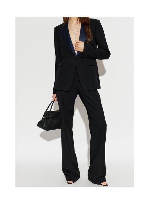 Tom Ford Blue Satin-Lapel Blazer