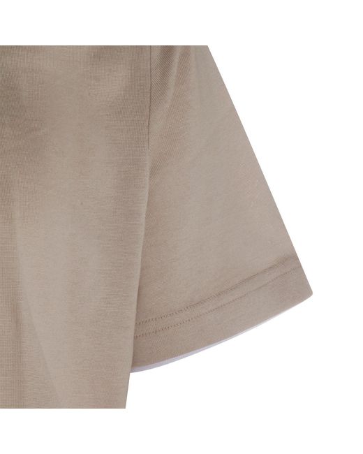 Eleventy Gray Short Sleeved Crewneck T-Shirt for men