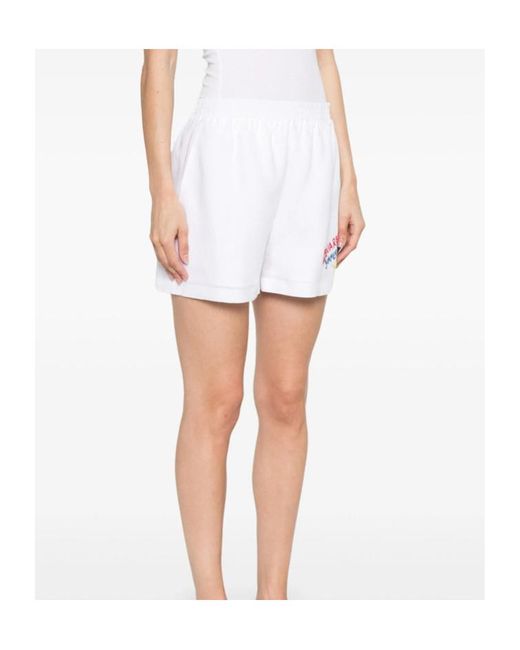 DSquared² Summer Lovers Baggy Shorts in White | Lyst