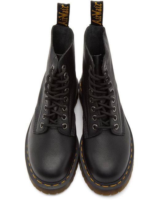 Dr. Martens Black Logo Lacing And Ankle Boots for men